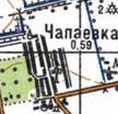 Топографічна карта Чапаєвки