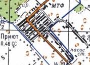 Топографічна карта Приюта