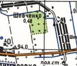 Топографічна карта Шевченка