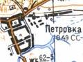 Топографическая карта Петровки
