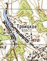 Топографічна карта Троїцького