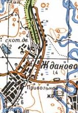 Топографічна карта Жданового