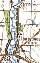 Топографічна карта Тритузного