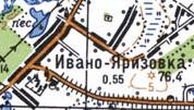 Топографічна карта Івано-Яризівки
