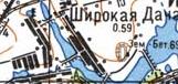 Топографічна карта Широкої Дачі