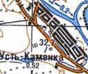 Топографічна карта Усть-Кам'янка