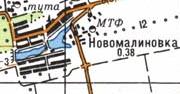 Топографічна карта Новомалинівки