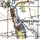 Топографічна карта Широчанів