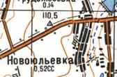 Топографічна карта Новоюлівки
