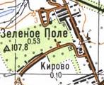 Topographic map of Zelene Pole