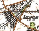 Топографічна карта Єлізарового