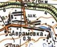 Топографічна карта Аврамівки