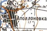 Топографічна карта Аполлонівки
