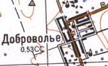 Топографічна карта Добровілля