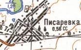 Топографічна карта Писарівки
