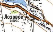 Топографічна карта Лозового