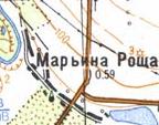 Топографическая карта Марьиной Рощи