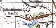 Топографическая карта Пальмировки
