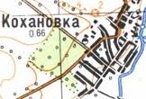Топографічна карта Коханівки