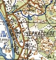 Топографічна карта Черкаського