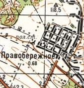 Топографічна карта Правобережного