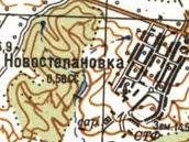 Топографічна карта Новостепанівки