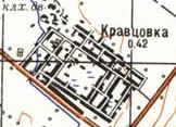 Топографическая карта Кравцовки