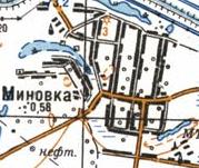 Топографічна карта Минівки