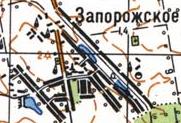 Топографічна карта Запорізького