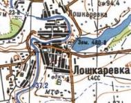 Топографічна карта Лошкарівки