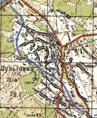 Топографическая карта Шульговки