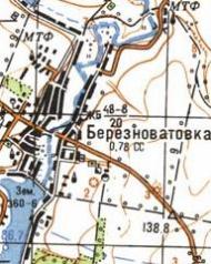 Топографічна карта Березнуватки