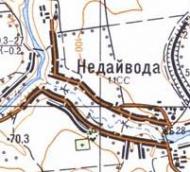Топографічна карта Недайводи