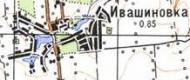 Топографічна карта Івашинівки