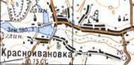 Топографічна карта Красноіванівки