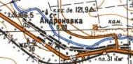 Топографическая карта Андроновки