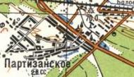 Топографічна карта - Партизанське