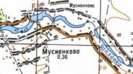 Топографічна карта Мусієнкового