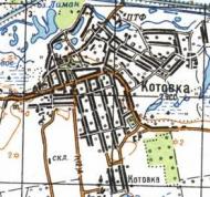 Топографічна карта Котовки