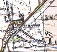 Топографічна карта Демуриного