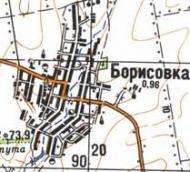 Топографічна карта Борисівки