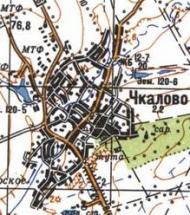 Топографічна карта Чкалового