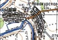 Топографічна карта Новокурського