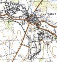 Topographic map of Dmytrivka