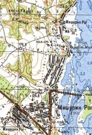 Топографічна карта Мишуриного Рога