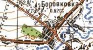 Топографічна карта Боровківки