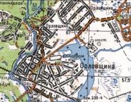 Топографическая карта Орловщины