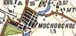 Topographic map of Moskovske