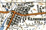 Топографічна карта Калініного