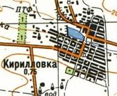 Топографічна карта Кирилівки